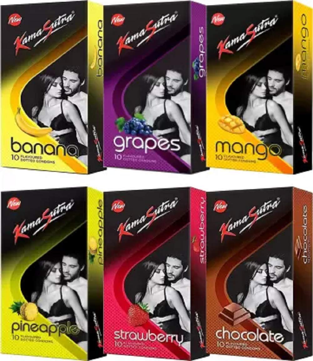 KamaSutra Love Guru Pack With Exciting Flavours Condoms Condom (Pack of 6, 60S)-image-29