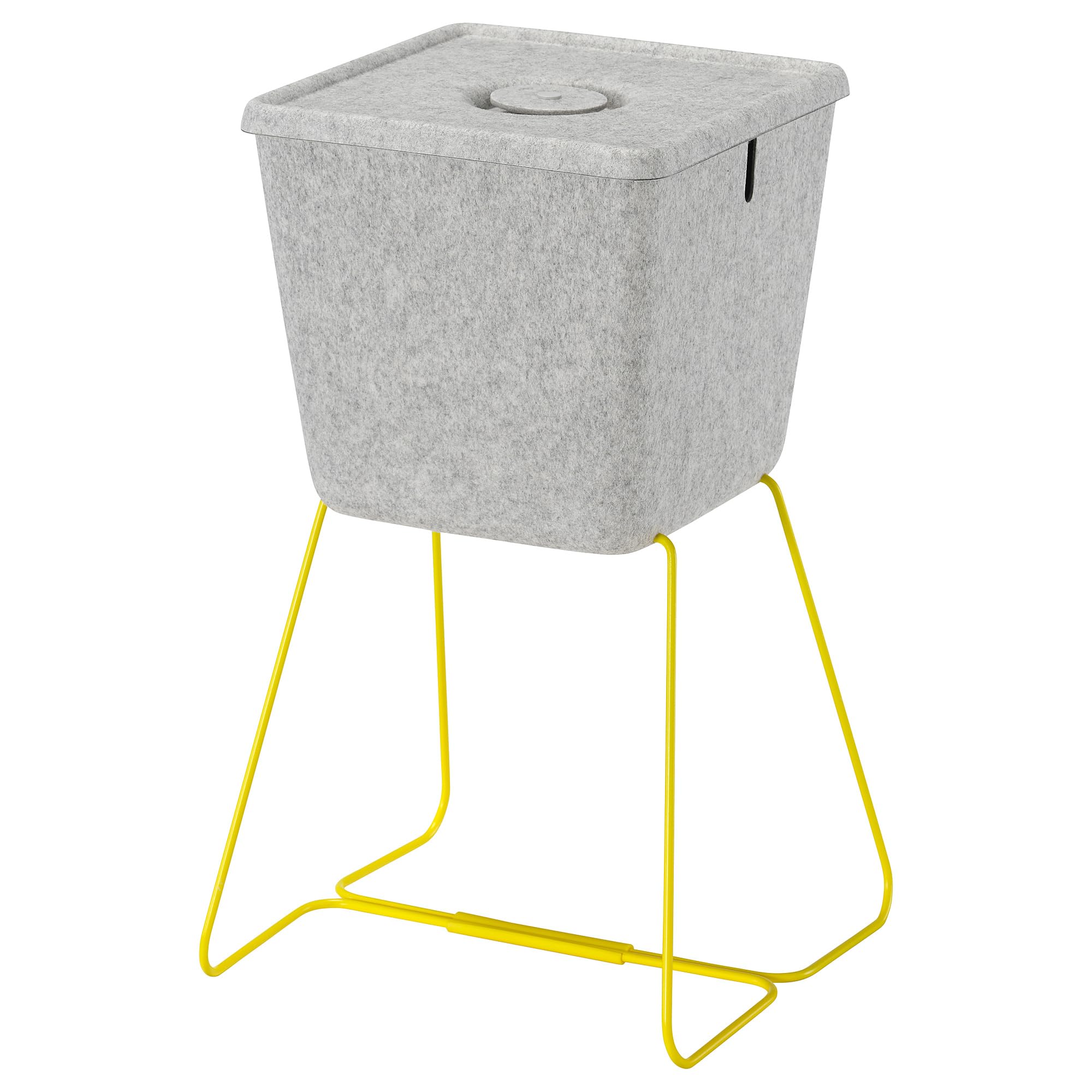 Panier BRÄNNBOLL ProTuning bicolore gris et jaune aux dimensions compactes