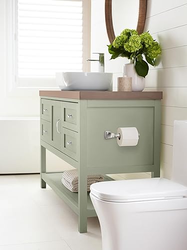 Vista 57 de Amerock BH36034CZ Toallero de bronce champán Toallero de 24 pulgadas (24.016 in) Revitalize Toallero de baño Accesorios de baño