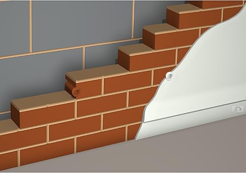 Miniatura 5 de 10 x Taladro de terracota con cavidades de ventilación redondas, retención, paredes renderizadas