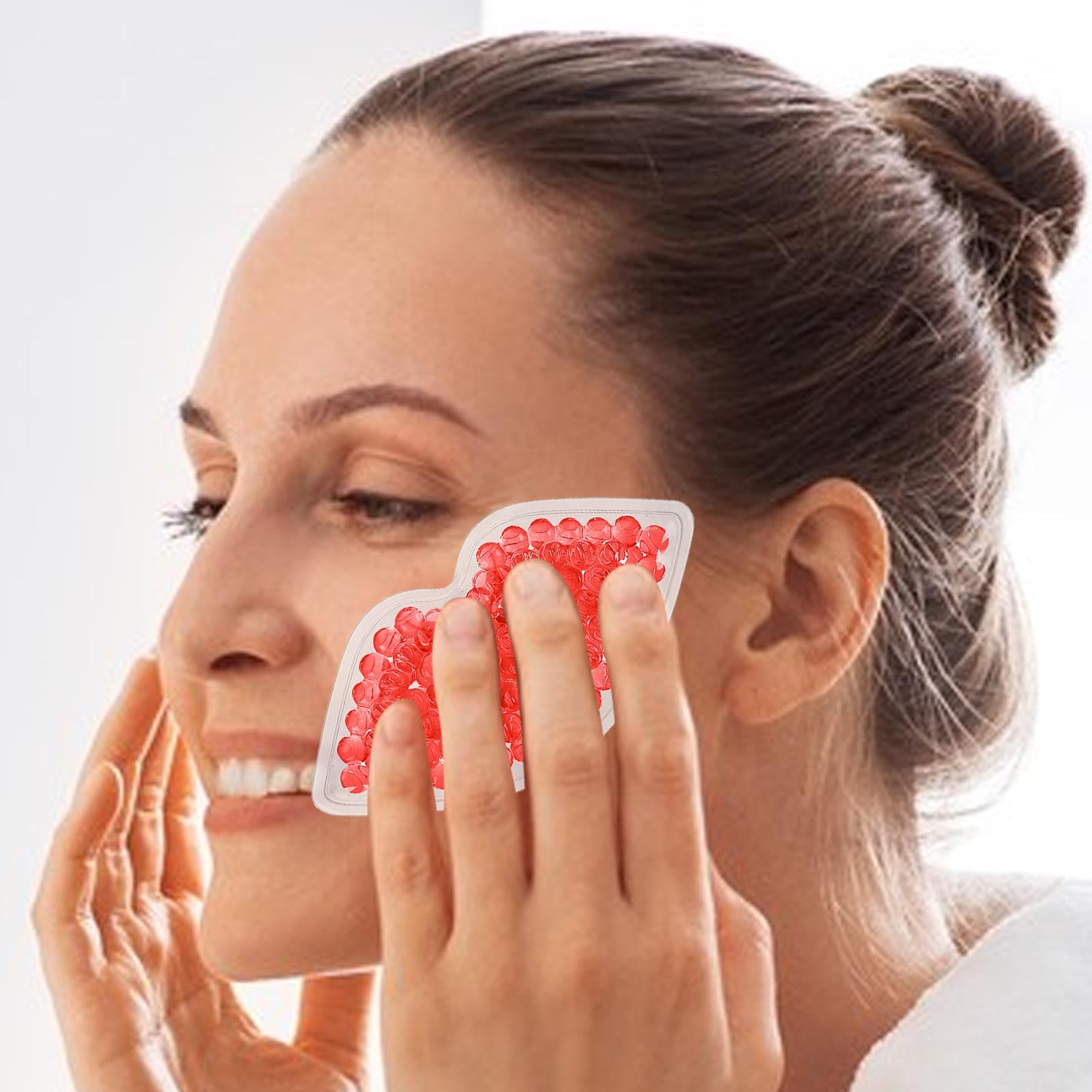Lip Ice Pack Bulk Gel Ice Pack, Reusable Gel Be-ad Ice Pack, Lip Shape Ice Pack Cold Compress for Injuries Headache Wisdom Teeth Fever Face Tired Eyes Swelling