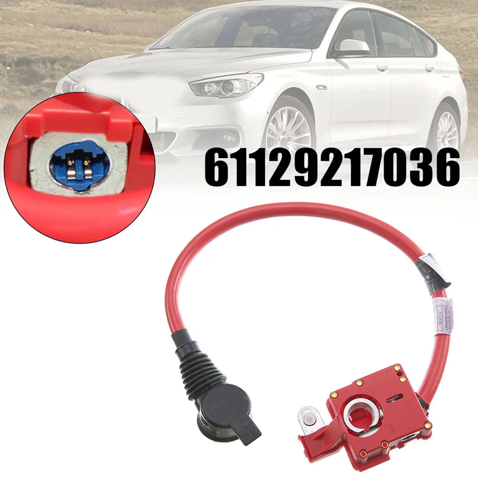Câble de borne de batterie positif pour E82 F06 F07 F10 F12 61129217036 61129217035 9217036 - Connecteur de batterie positif