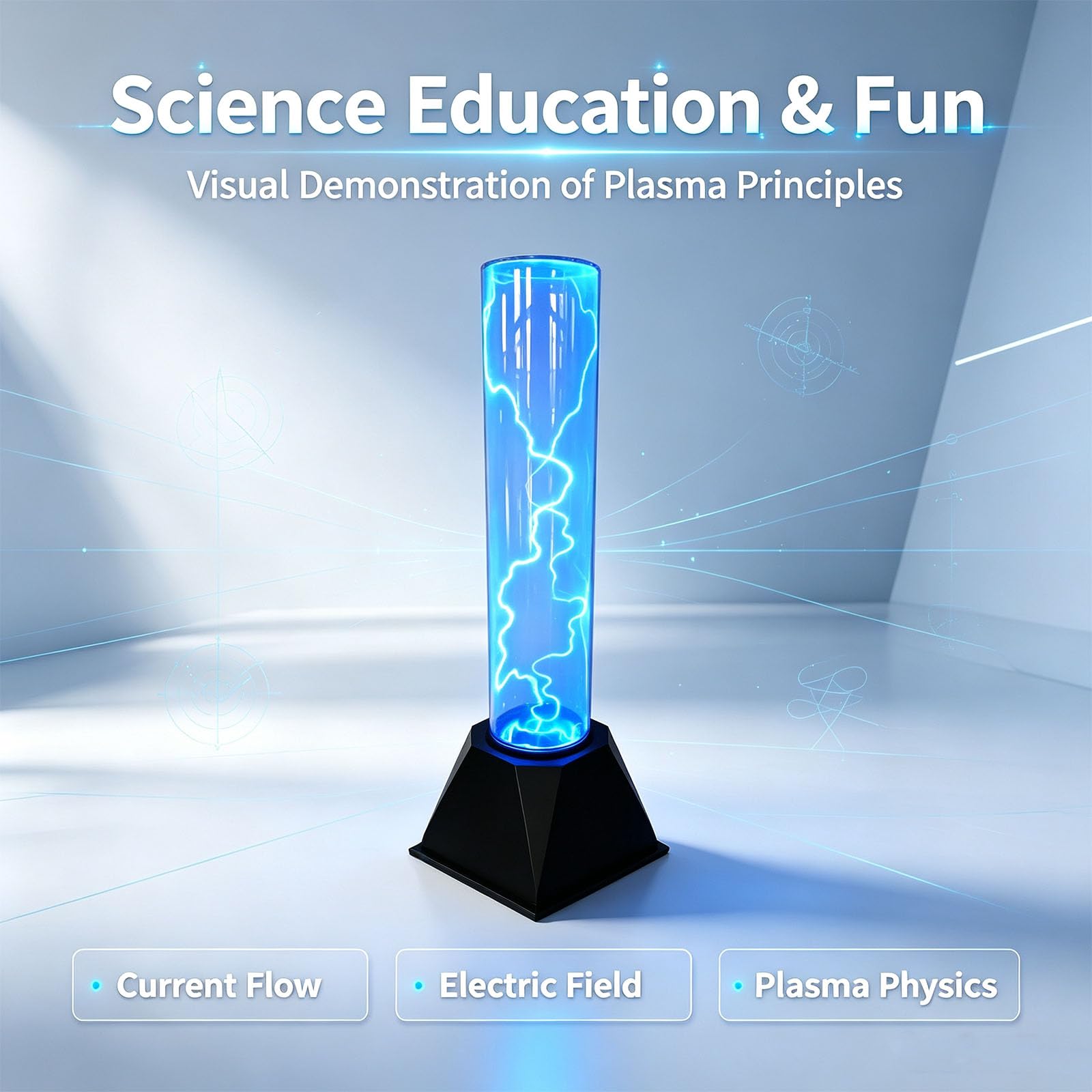 Lampada Al Plasma Da Tavolo, Lampione Elettrostatico Lampeggiante, Effetto Fulmine, Educazione E Intrattenimento Coesistono, Design Di Sicurezza A Bassa Tensione, Per Larredamento Di Casa, Bar E