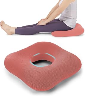 Donut Pillow Tailbone Pain Relief Cushion Bed Sores, Bed Sore Cushions for Butt, Positioning Pillow, Anti-Decubitus Pad for Hemorrhoids, After Surgery (Pink)