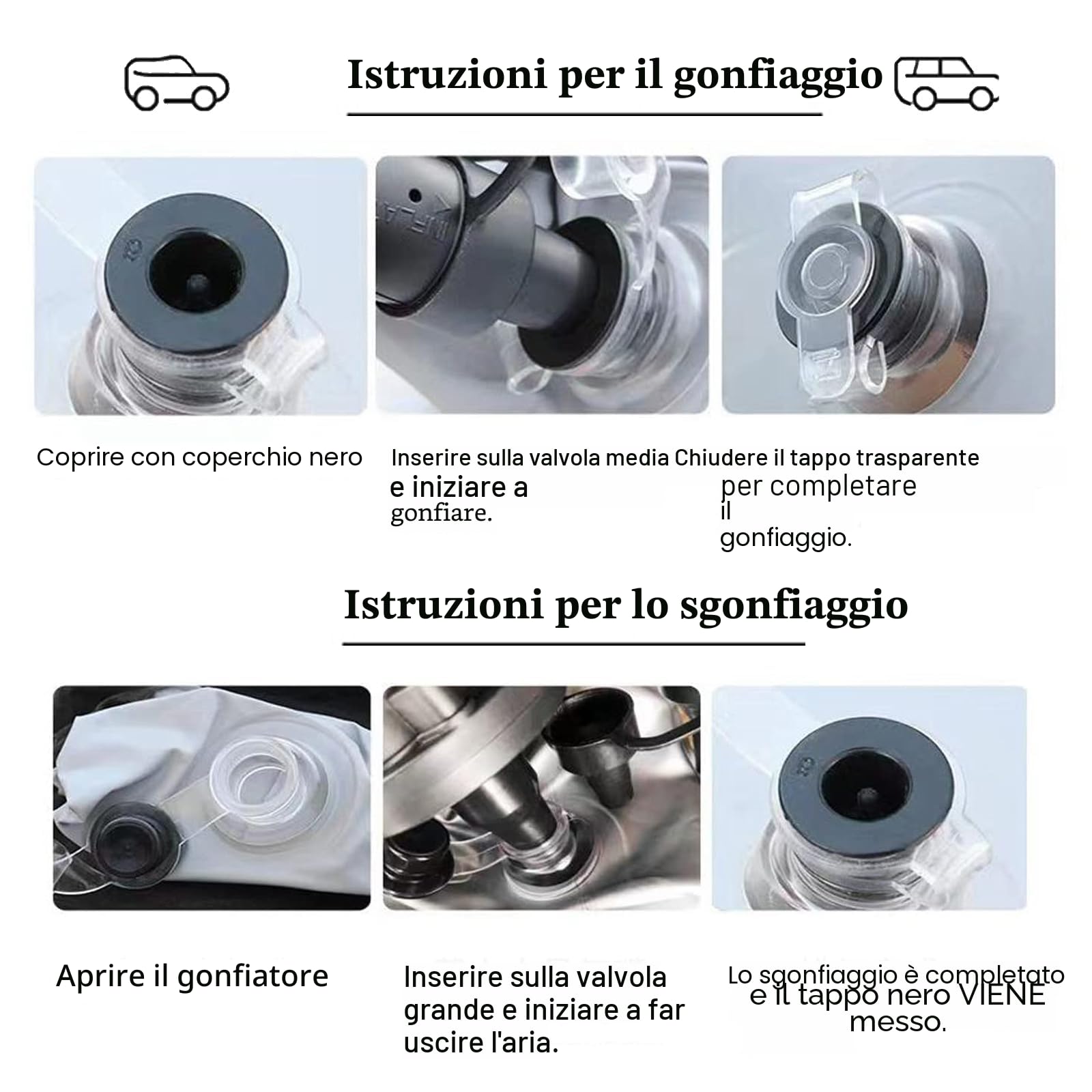 Materasso Auto, Materasso Gonfiabile Sedile Posteriore Allungato, Letto Gonfiabile per Auto, Pieghevole Materassino Auto, con Pompa di Aria Elettrica