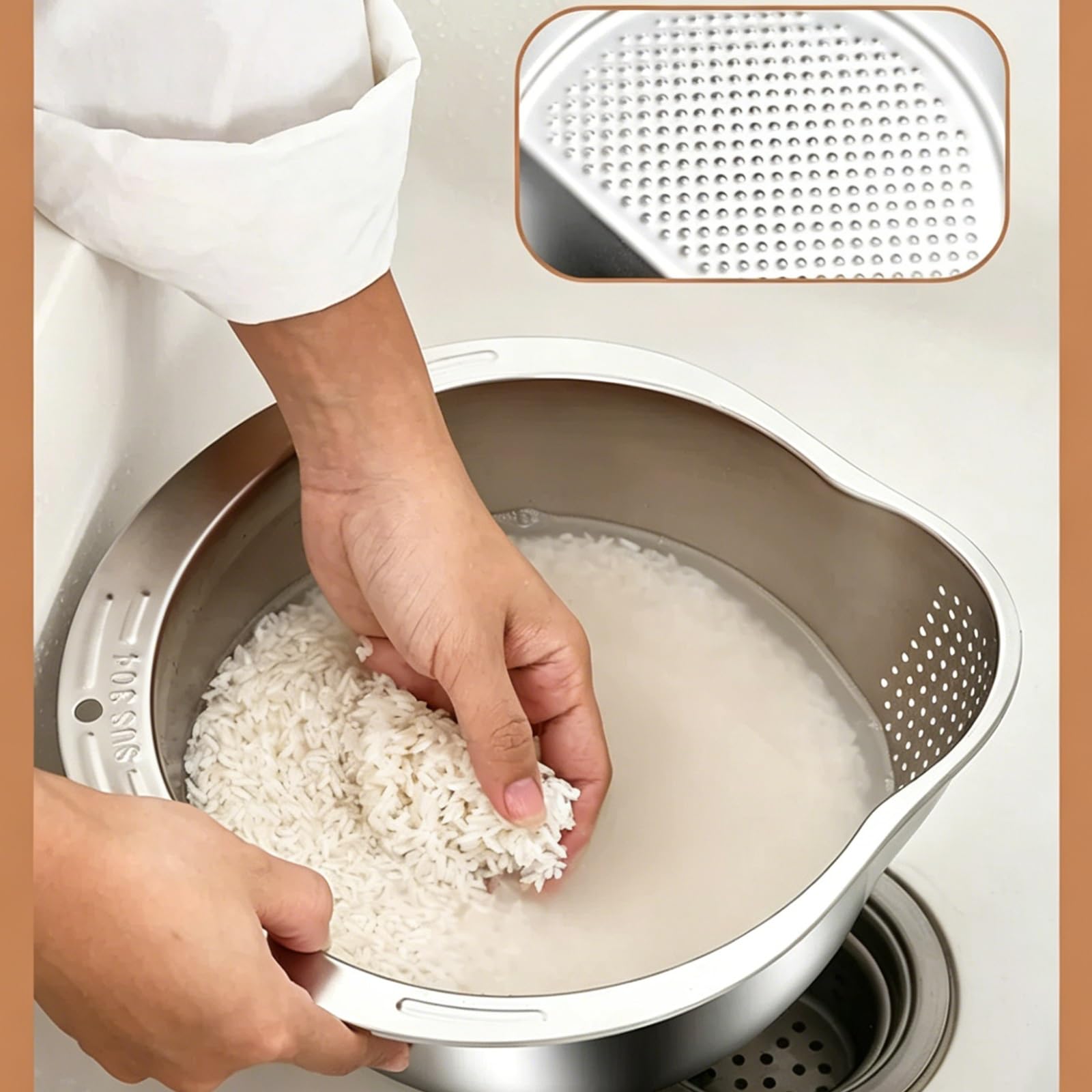 Mandolina de Cocina Profesional Cortador de Verdura con Tapa Ralladora, Proceso Estampado una Sola Pieza, Fácil Limpiar, con Bandeja Divisoria 4 Compartimentos