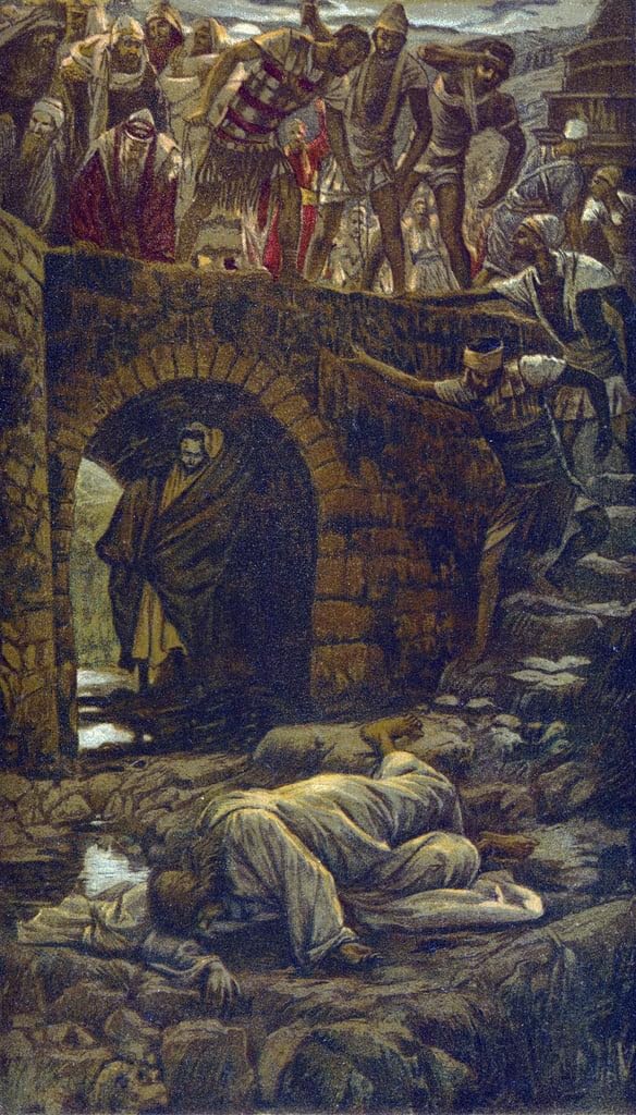 Canvas Prints Artwork Poster Artworks Famous the Bridge Over the Brook Kedron by Jacques Joseph for Home Decor 60x90cm