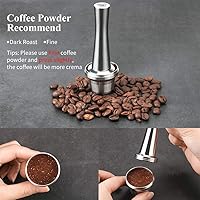 Vista 7 de 2 cápsulas de café reutilizables de acero inoxidable compatibles con L'OR Barista LM8012/60, cápsulas de café recargables de metal L'or Espresso