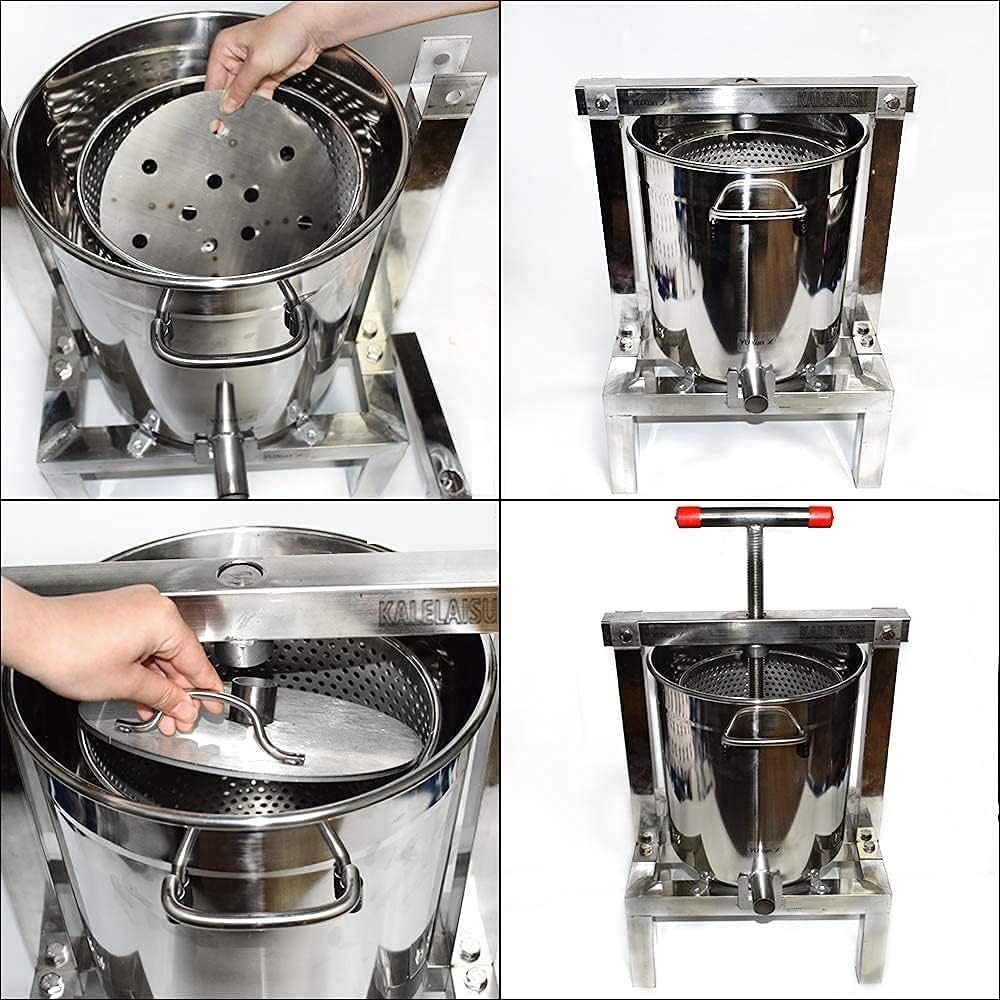 Amazon.co.jp: KALELAISU 蜂蜜 圧搾機 養蜂器具 15L大容量 五級濾過 Amazon.co.jp: KALELAISU 蜂蜜 圧搾機 養蜂器具 15L大容量 五級濾過