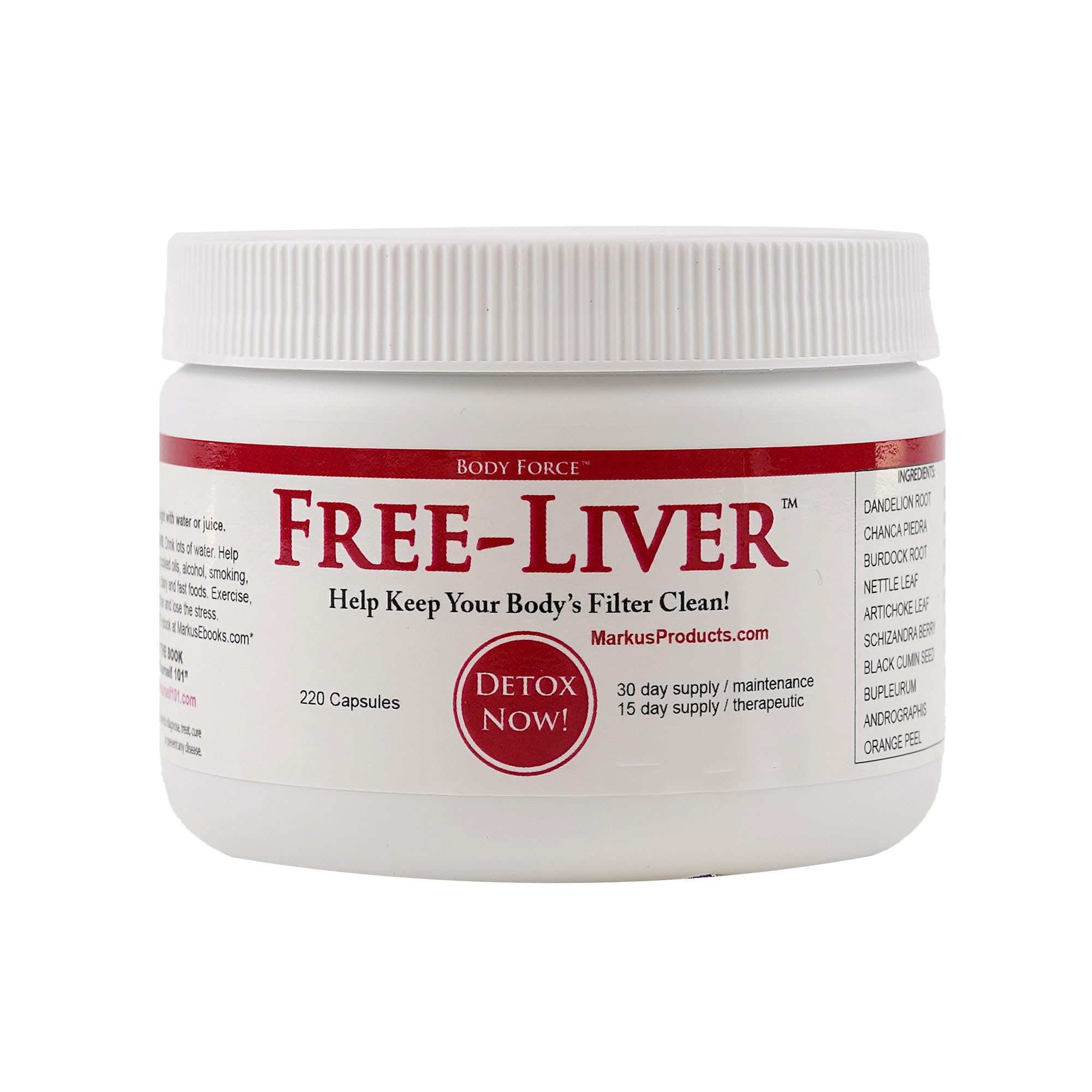 Body Force Liver Formula Capsules by Markus