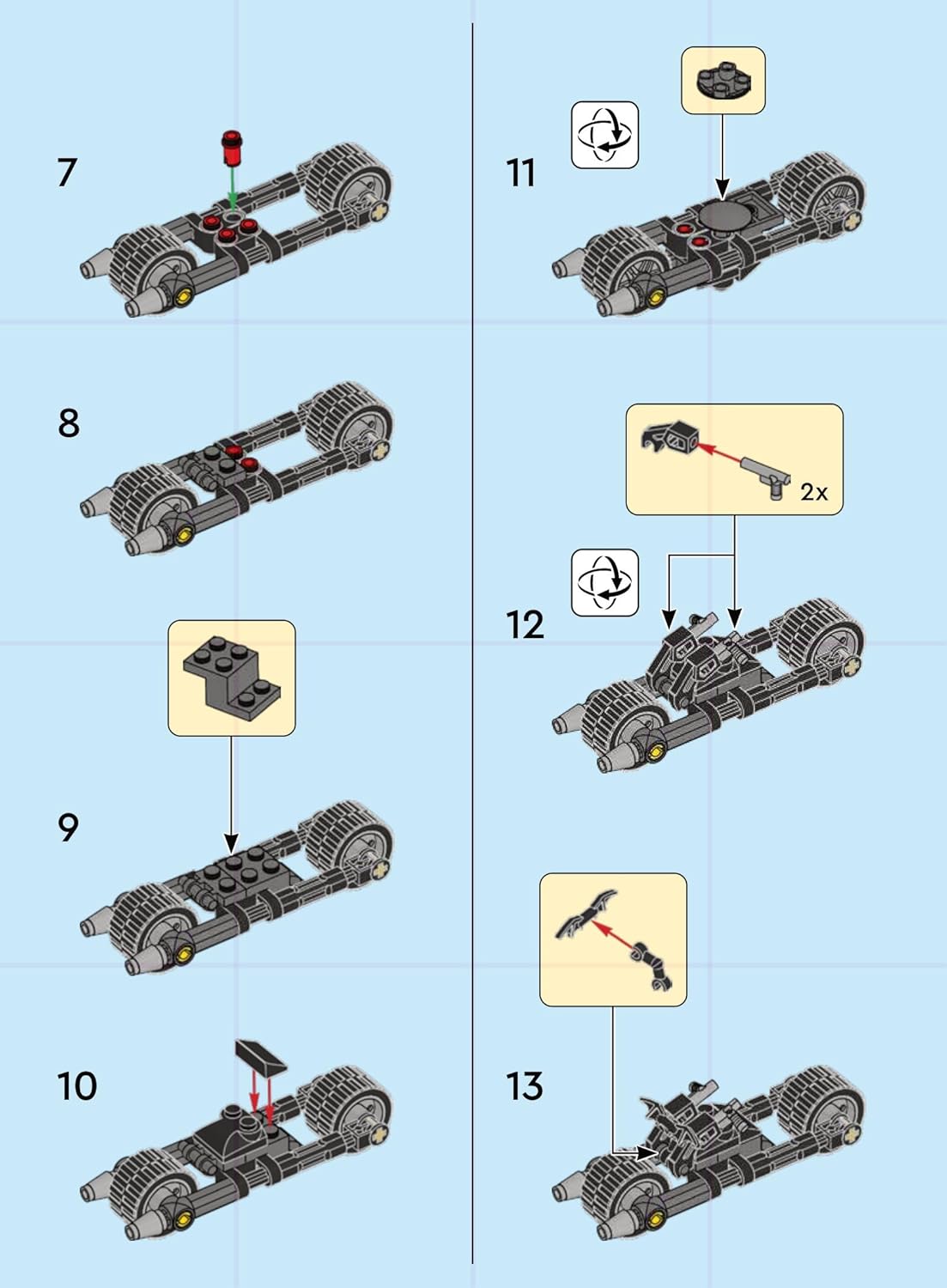LEGO Superheroes Batman: Batcycle Mini Set (37 pcs) - Minifigure not Included