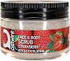 Ostwint Face and Body Exfoliating Scrub Strawberries 300ml, Skin Cleansing, Smoothing, Circulation Accelerator