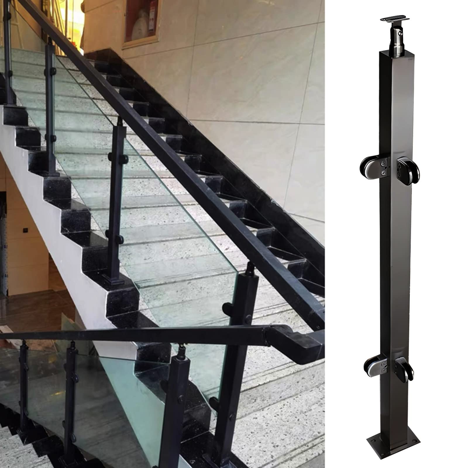 Poteau de garde-corps avec pince en S pour escalier clôture et balustrade de terrasse