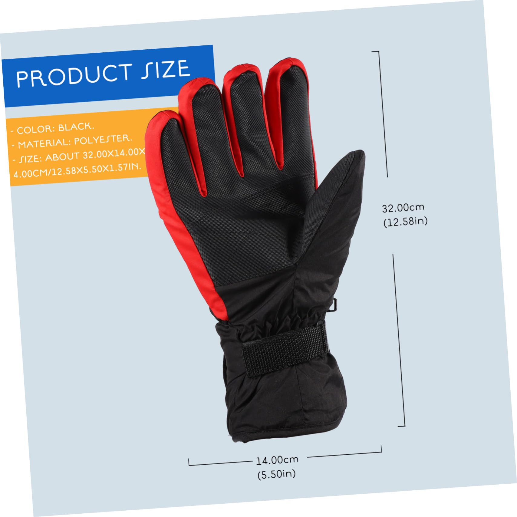 UPKOCH Guanti Termici Antivento Per Ciclismo Polsino Elastico e Palmo Antiscivolo Per Proteggere Le Mani Dal Freddo Invernale