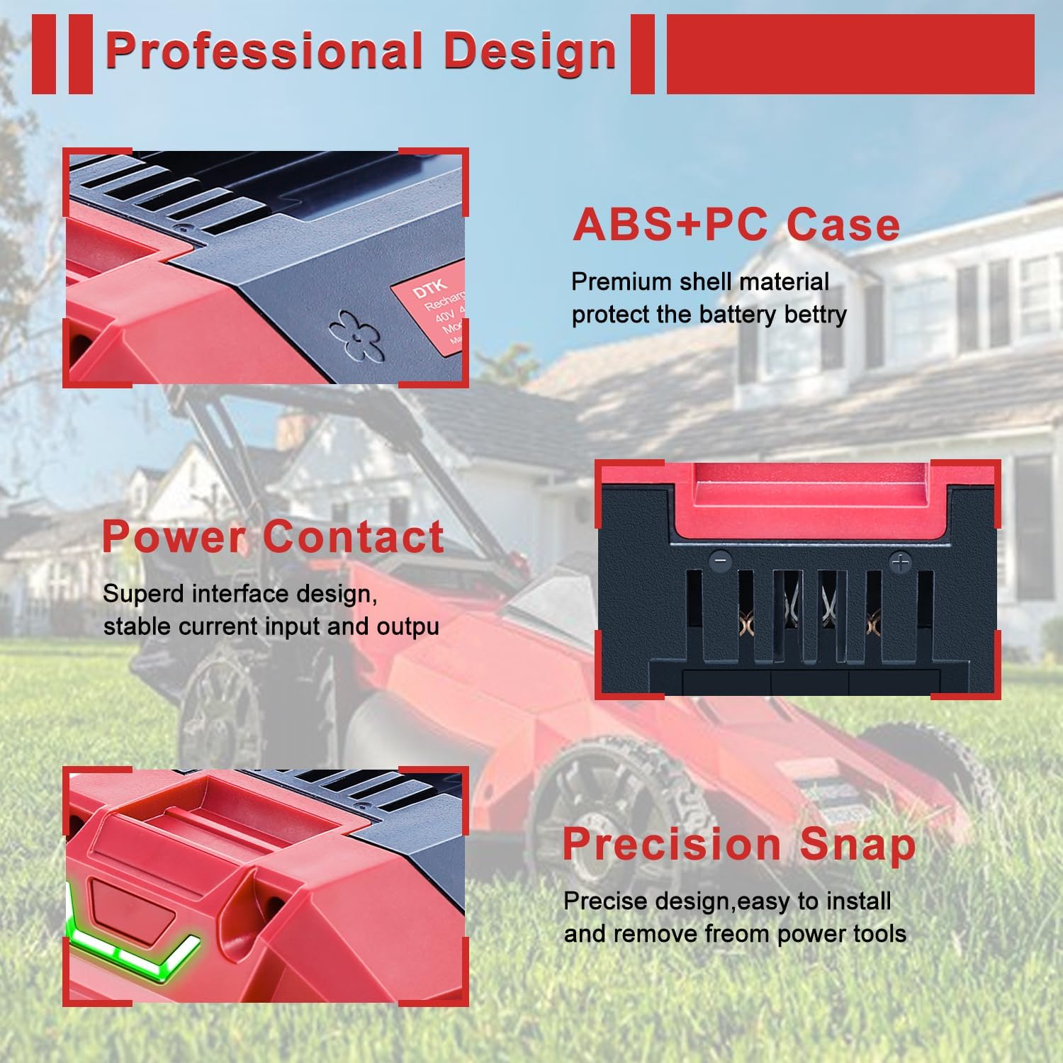 DTK Replacement for SKIL 40V Battery 2.5Ah Lithium Battery BY8705-00 PWRCore 1 Packs - Image 4