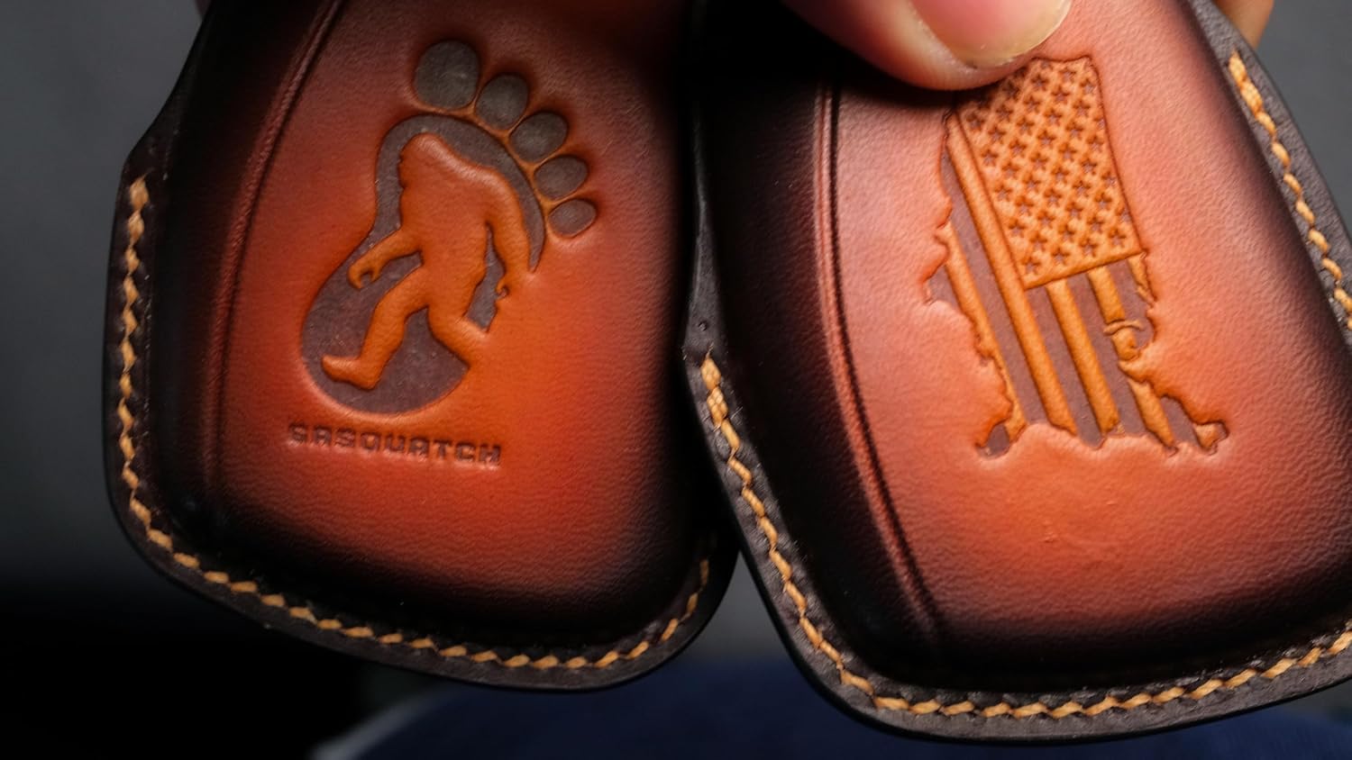 XILA Leather Key Fob Cover Compatible with Chevy Silverado Z71 HD, ZR2, Trail Boss, High Country, 2500HD, Colorado – for GMC Sierra Denali, AT4, Yukon, AT4X AEV 2024 Smart Remote (Patina Coffe)