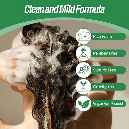 Miniatura 5 de KYDA Paquete de 3 barras de champú de árbol de té, cuero cabelludo y control de aceite para el cuidado del cabello, para exceso de acumulación de