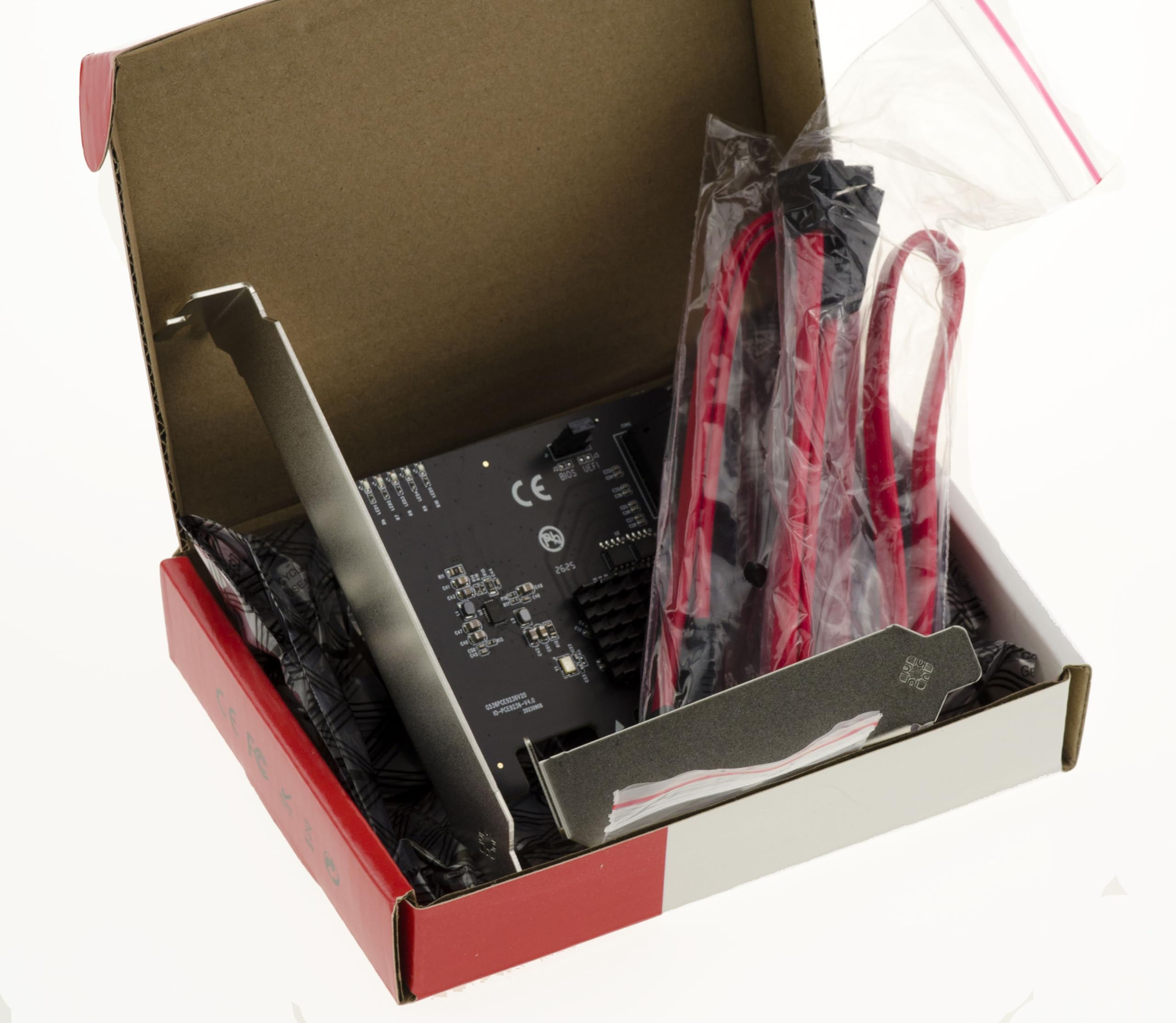 KALEA-INFORMATIQUE Karta kontrolera PCIe 4 porty SATA 3 6G z obsługą UEFI chipset Marvell 88SE9236 - Hardware Raid 0 1 10