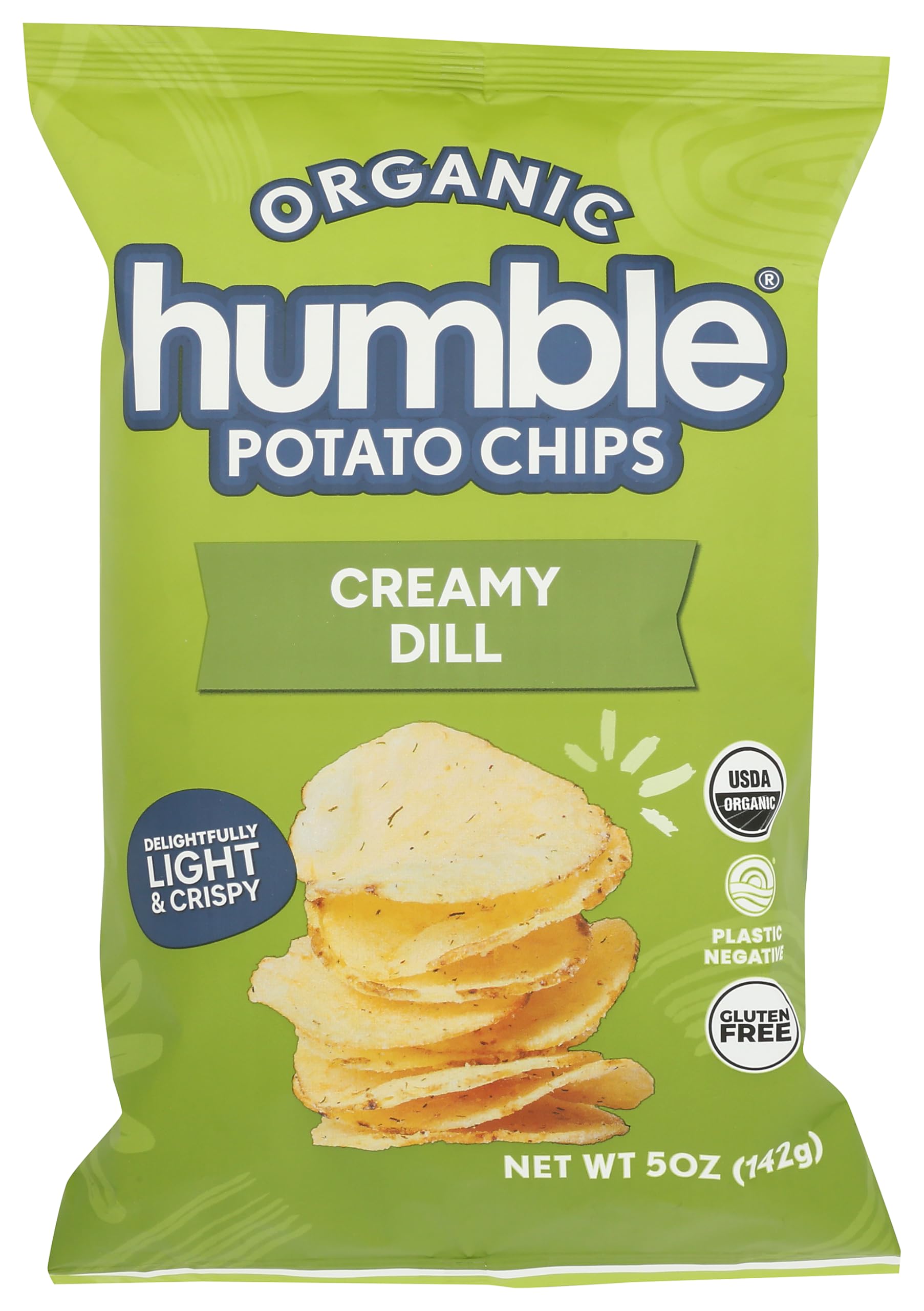 Humble Potato Chips Co Organic Creamy Dill Potato Chips, 5 OZ
