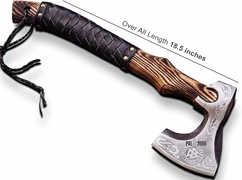 Miniatura 9 de Hacha vikinga de acero inoxidable hecho a mano magnífico mango de madera maciza hacha 2039