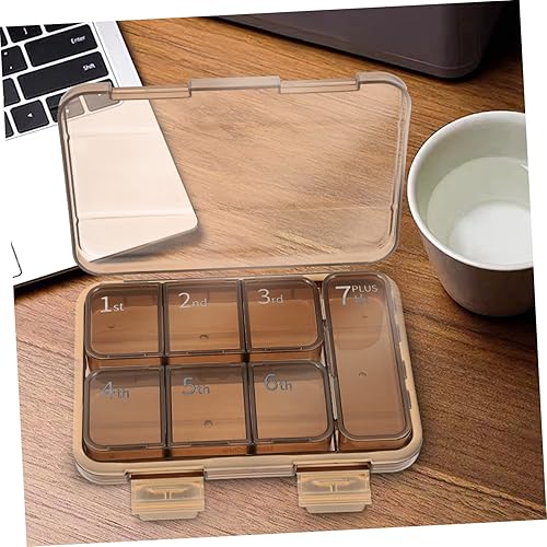 Miniatura 6 de Healifty Organizador de píldoras personales mensual, organizador de píldoras de viaje, caja de medicamentos, mini caja de medicamentos, mini