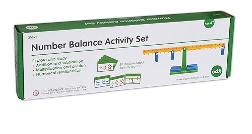 Miniatura 6 de edxeducation -25897 Juego de actividades de equilibrio de números - Balance matemático - Juguete de conteo - Aprende suma, resta y multiplicación,