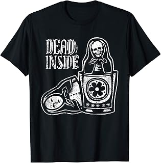 Dead Inside Matryoshka doll Skull - Blackcraft - Regalo Camiseta