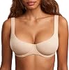DOBREVA Women's Balconette Dirndl Minimiser Bra with Underwire without Padding T-Shirt Bra Large Breasts Strong Hold