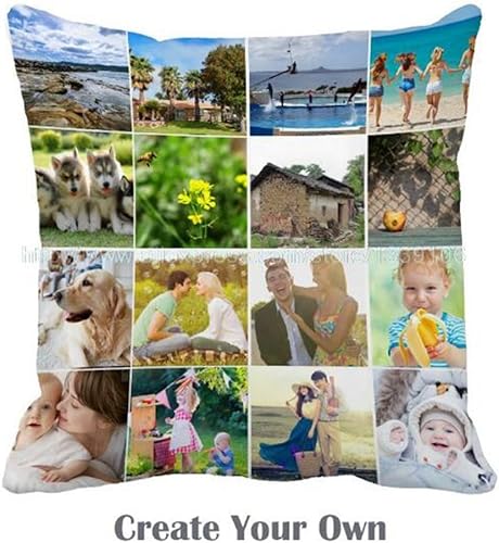 Miniatura 2 de RR&DDXU Diseño de imagen o texto de la funda de almohada personalizada, regalos personalizados para madres, funda de almohada para fotos de
