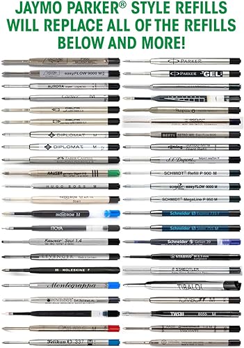 Miniatura 10 de Repuestos compatibles con pluma Parker, paquete de 6 unidades, Azul Gel