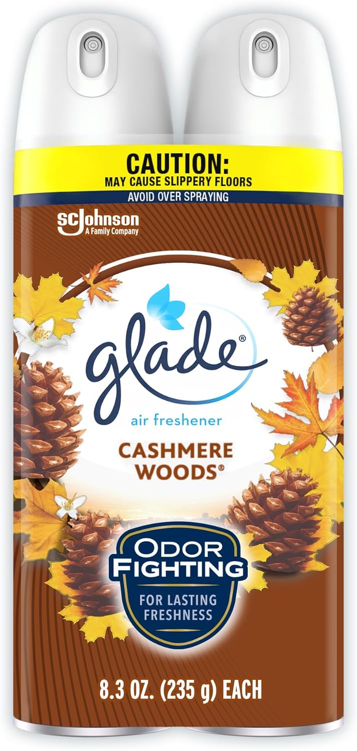 Glade Air Freshener Odor Fighting Room Spray, Cashmere