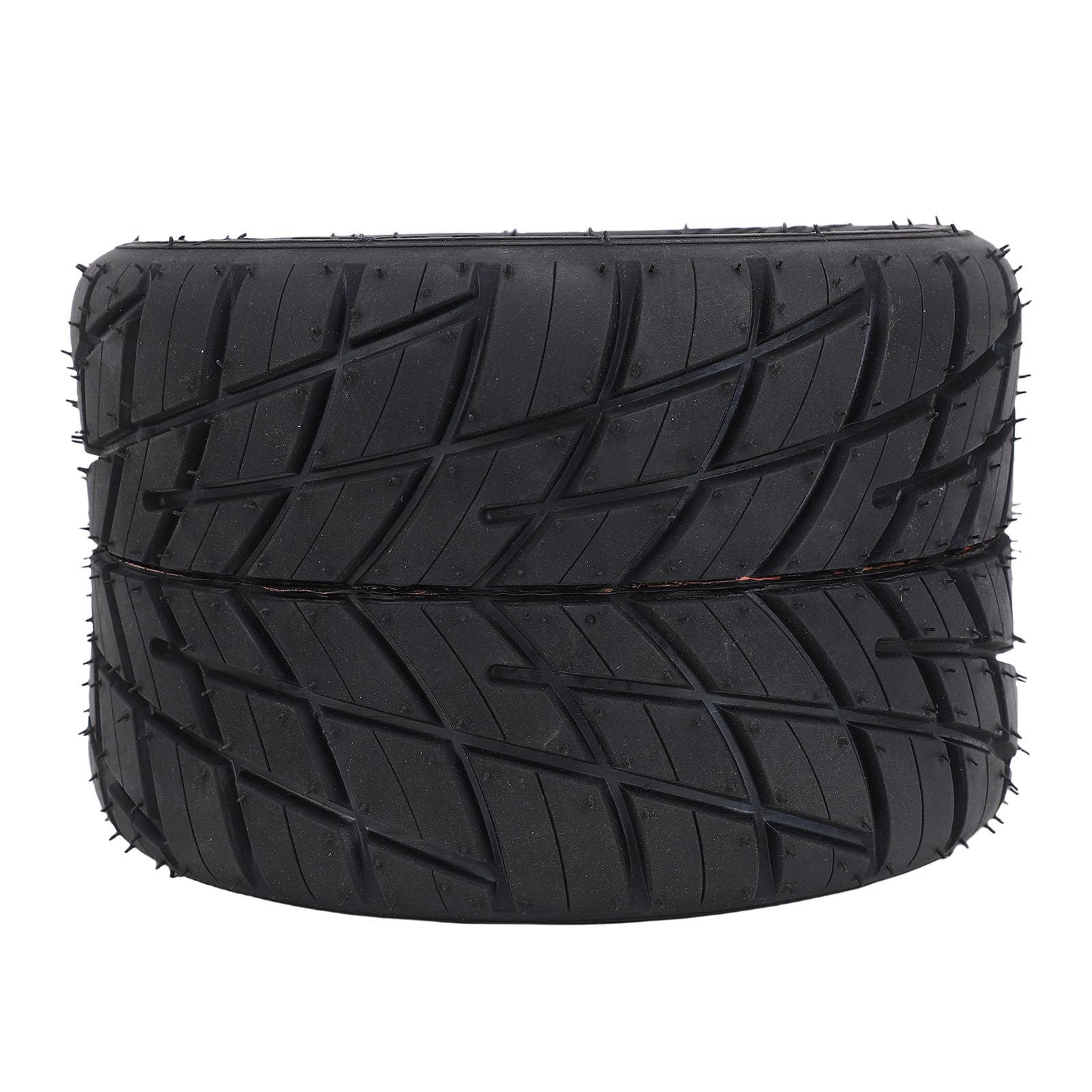 Tbest Go Kart Ruota Posteriore Pneumatico Tubeless Pioggia Gomma Durevole Antiscivolo Vuoto per Drift Trike e 11x7.10-5 5 "Dia