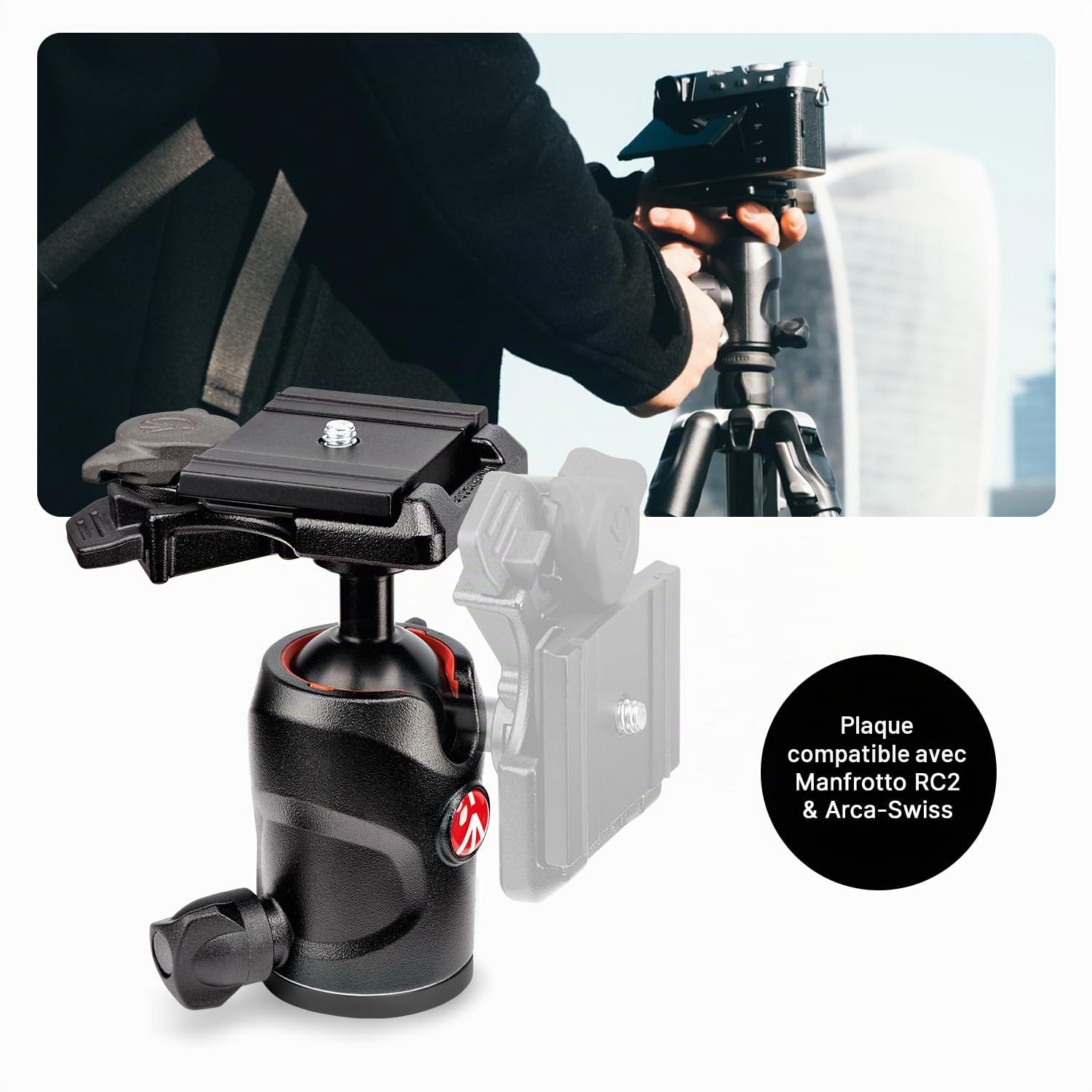Manfrotto Befree Advanced GT Pro Camera Tripod Kit, Travel Tripod with Ball Head, Portable & Compact, Professional Carbon Camera Tripod for DSLR, Reflex, Mirrorless, Photo Accessories, MKBFRTC4GT-BH