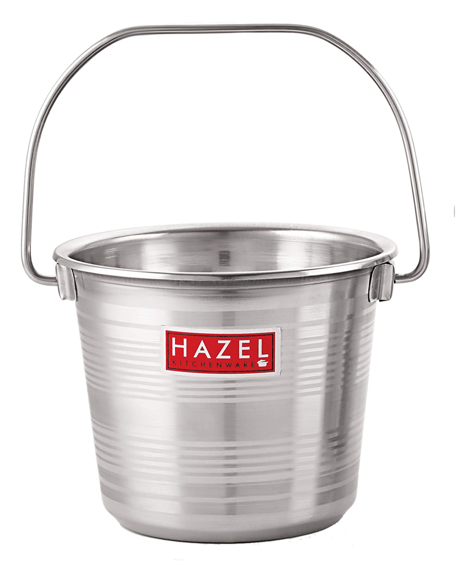 HAZEL Bucket For Bathroom Stainless Steel I Bathroom Bucket Set 12500 ML I Non Joint Leak Proof Stainless Steel Container I Designer Buckets For Bathroom Water Storage Ideal for Daily Usage (B082G1ZW4Q) Amazon Price History, Amazon Price Tracker