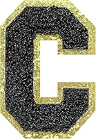 Vista 19 de Parches de letras de felpilla termo-adhesivas de 2.2", parches de letras de felpilla para ropa (negro, 26)