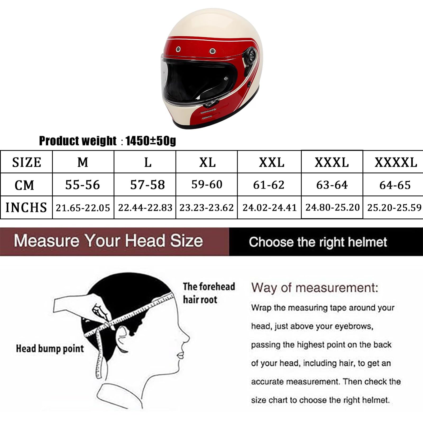 Trendiger Retro-Motorrad-Integralhelm, Offroad-Motorradhelm Mit Visier, Geeignet Für Erwachsene Männer Und Frauen, Cruise-Motorradhelm, DOT/ECE-Zertifiziert