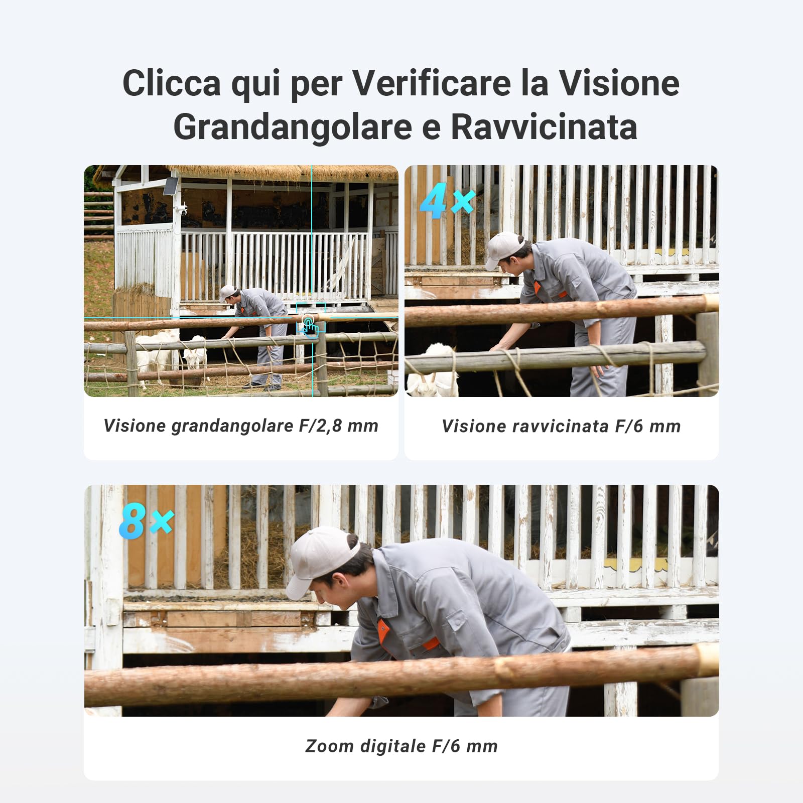 EZVIZ 4G LTE Telecamera Esterno con Doppia Lente Motorizzata, 4MP+4MP Batteria 10400mAh con Pannello Solare, AOV, Visione Notturna a Colori, Rilevamento Persone/Veicoli, Audio Bidirezionale, CB90x Kit
