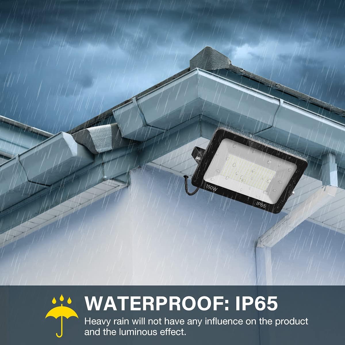 Free Shipping Over $50 Ytiws 200W LED Flood Light Outdoor, 20000lm Super Bright LED Work Light,5000K Daylight White,IP65 Waterproof Outdoor Security Lights for Backyard, Garage, Garden, Lawn,Basketball Court