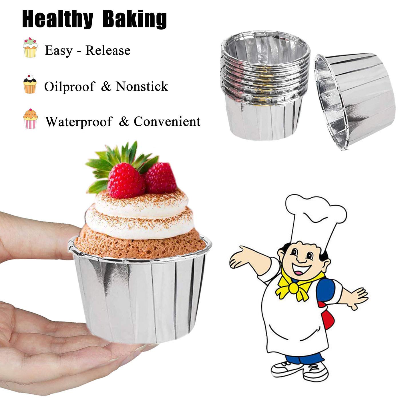 Bakvormpjes Cupcakevormpjes Veelkleurig 200-1000 st