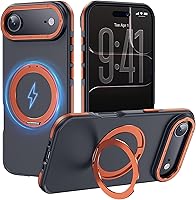 Vista 94 de Funda magnética para iPhone Air con protector de lente de cámara, protección grado militar de 10 pies, compatible con funda MagSafe Slim para iPhone