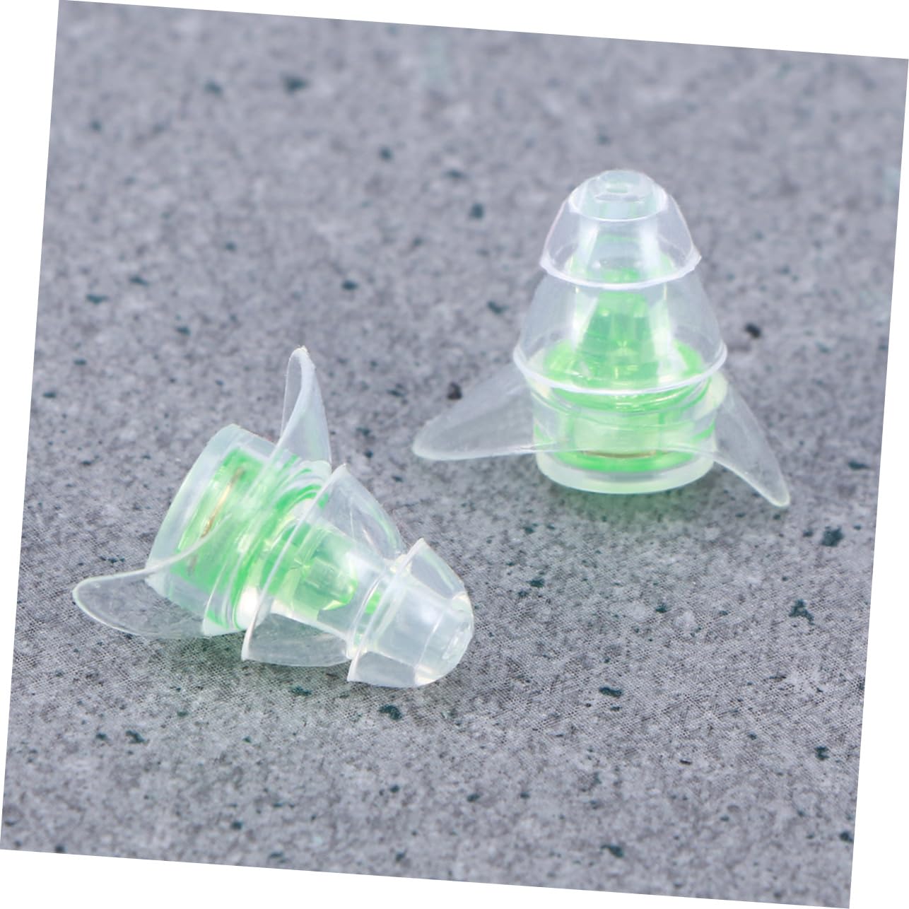 minkissy Lot De 3 Bouchons D'oreille Silencieux En Matériau Vert Lent Pour Le Bruit Et Le Ronflement Avec Une Bouteille Noire