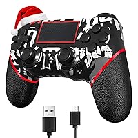 Vista 9 de Upgraded Wireless Controller for Ps4 Gamepad Compatible with Ps4/Pro/Slim/Windows PC,Joystick for PS4 with Touchpad/Stereo Headphone Jack/Six-axis
