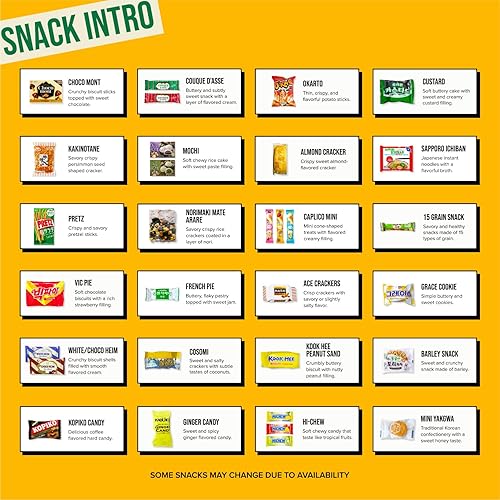 Miniatura 5 de Journey of Asia Seris Choice - Snacks coreanosjaponeseseses caja de 20 paquetes envueltos individuales de aperitivos papas fritas galletas