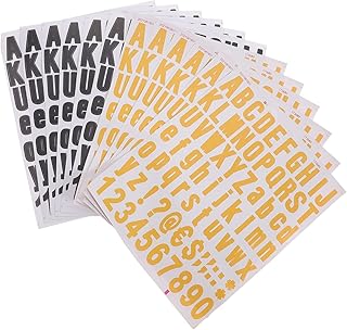 OSALADI 12 Sheets Mailbox Alphanumeric Stickers Sticker by Letter Adhesive Stickers Colored Stickers Mailbox Letters Mailbox Number Sticker Apartment Number Stickers Numbers for Mailbox