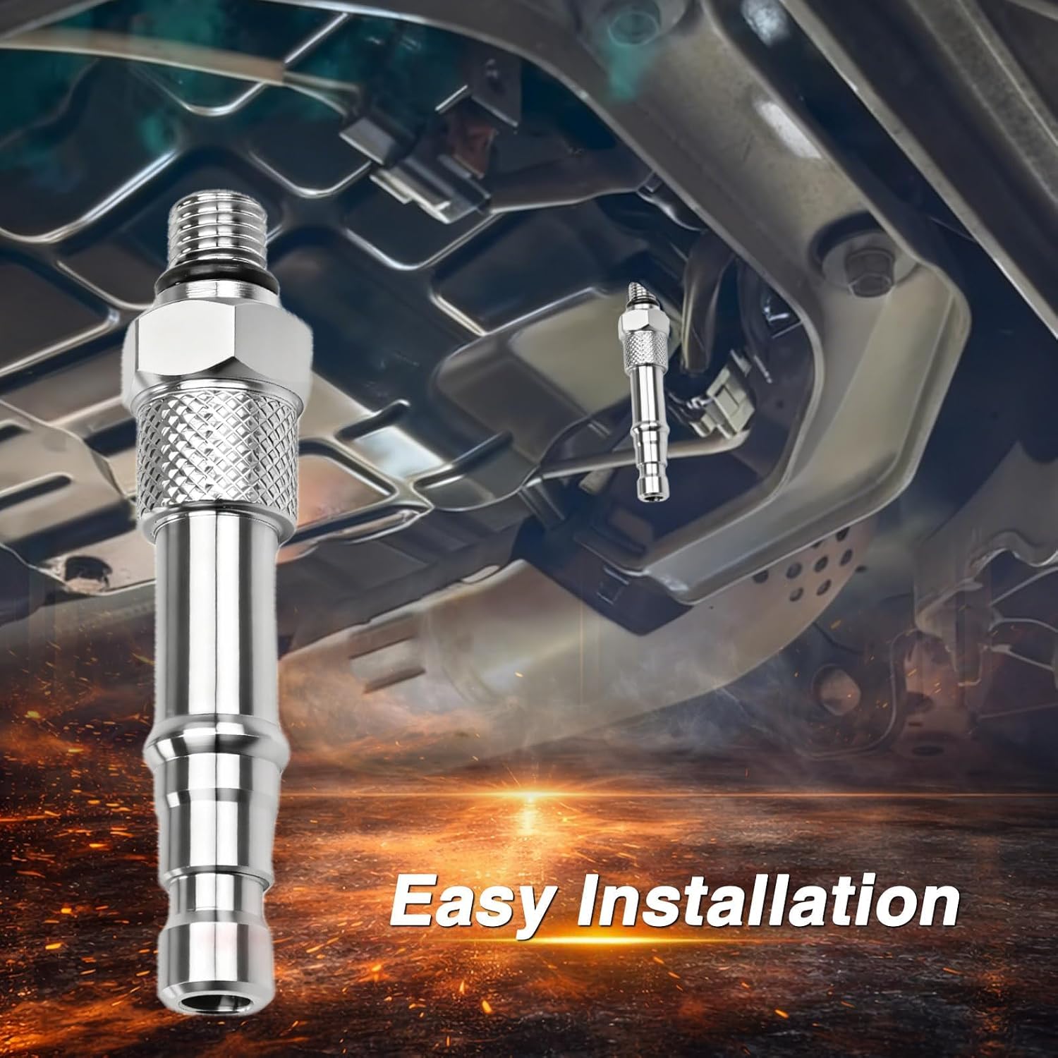 Transmission Oil Fill Adapter Compatible with Infiniti G25 G37 EX35 EX37 FX35 FX50 M37 M56 QX80 7-Speed Replace 7425, 304 Stainless Steel, with O-Ring
