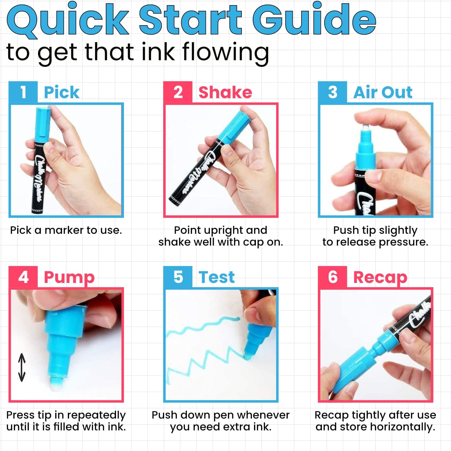 Extra Fine Tip Liquid Chalk Markers for Blackboard (30 Pack 1mm) Pastel + Neon Chalk Pens - Erasable Dry Erase Marker for Chalkboard, Blackboards, Window, Bistro, Car - Fine Tip Chalkboard Markers - Image 8