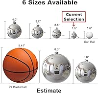 Vista 104 de Bolas de Navidad grandes de bronce de 3.2 pulgadas, adornos de decoración de árbol de Navidad, bolas colgantes inastillables para cumpleaños