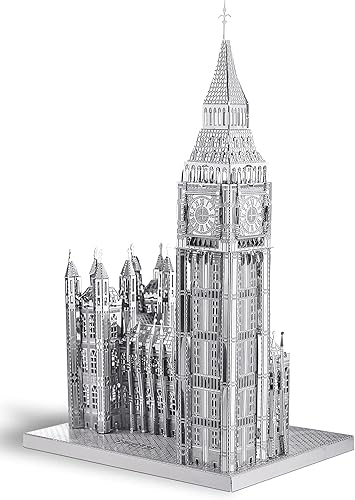 Piececool Rompecabezas de metal 3D para adultos, kit de modelo Big Ben de metal, kit de construcción de arquitectura de Londres, gran regalo, 49