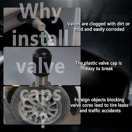 Miniatura 5 de 8 tapones para válvula de neumático con calavera que brillan en la oscuridad, accesorios de decoración universales para automóviles, SUV,