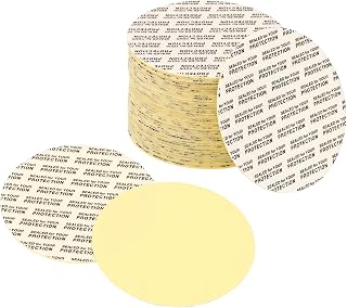 PATIKIL 55mm/2.2inch Pressure Sensitive Seal, 400 Pack Adhesive PS Foam Lid Cap Liners Resistant Tamper with Dustproof Paper Back for Plastic Glass Jar Bottle Cap Seals